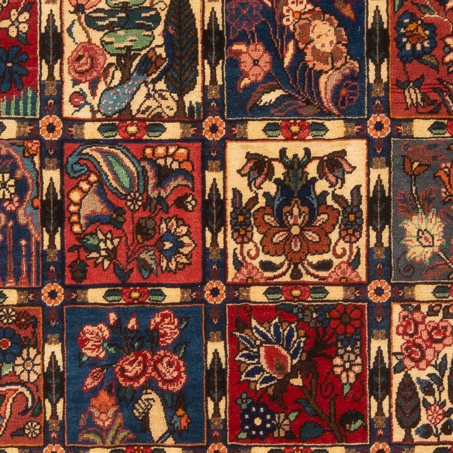 Alfombra persa - Nómada - 205 x 137 cm - multicolor