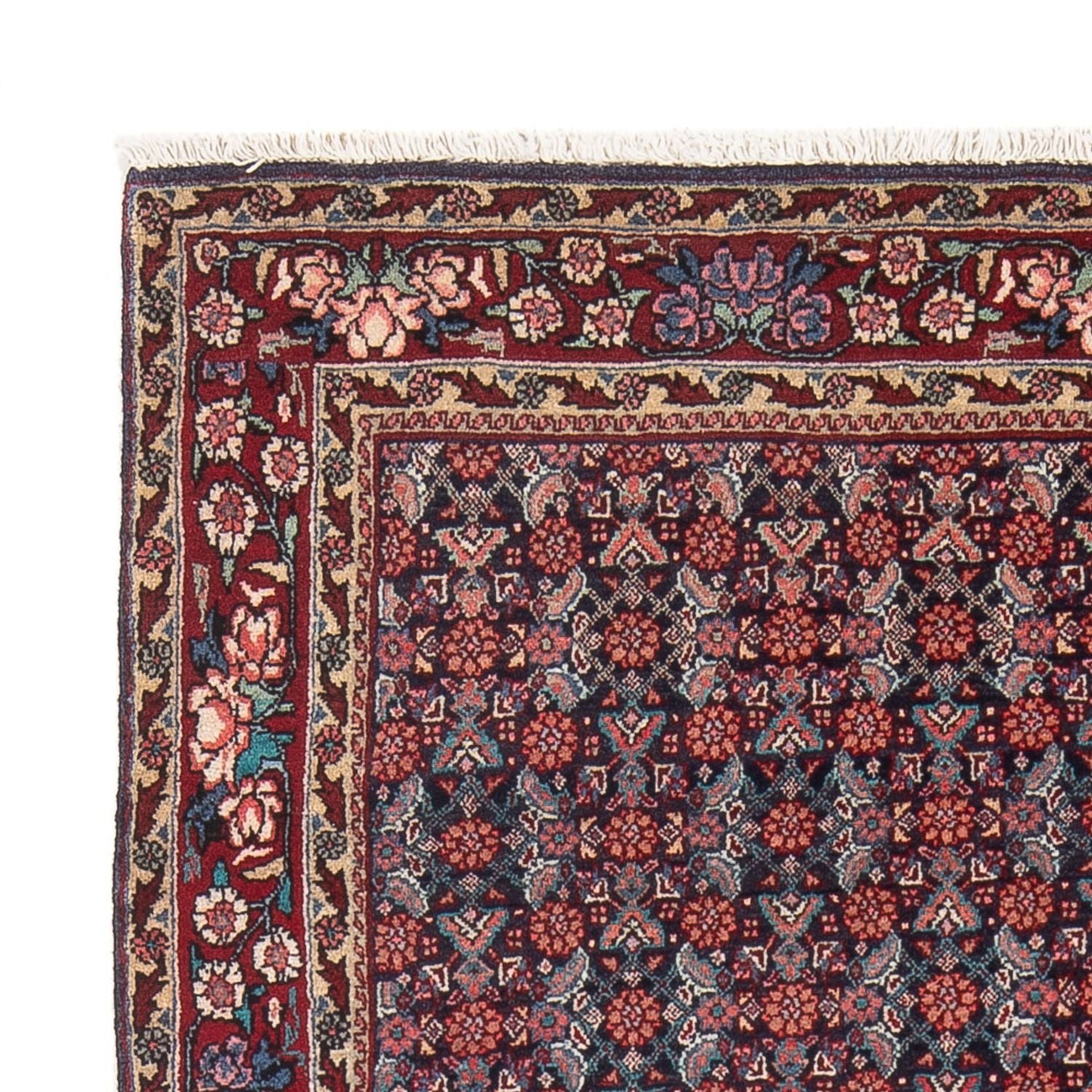 Alfombra persa - Bidjar - 168 x 115 cm - azul oscuro