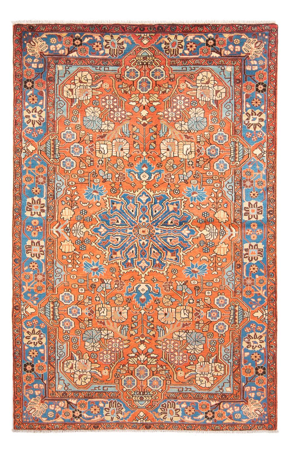 Alfombra persa - Nómada - 245 x 155 cm - naranja