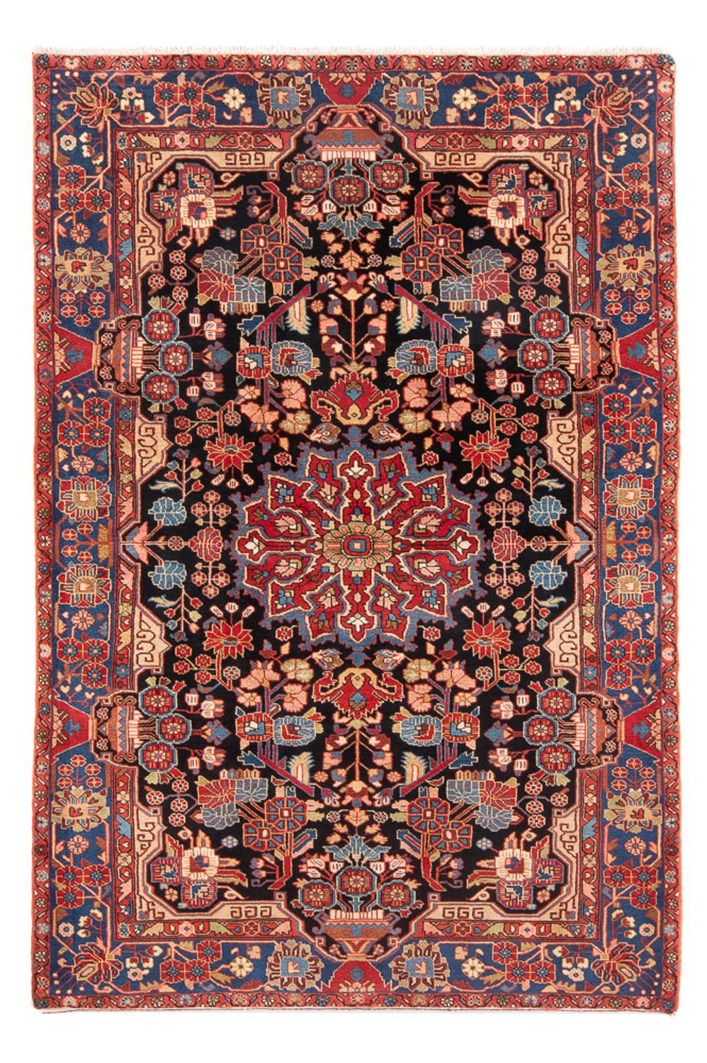 Alfombra persa - Nómada - 242 x 158 cm - rojo claro
