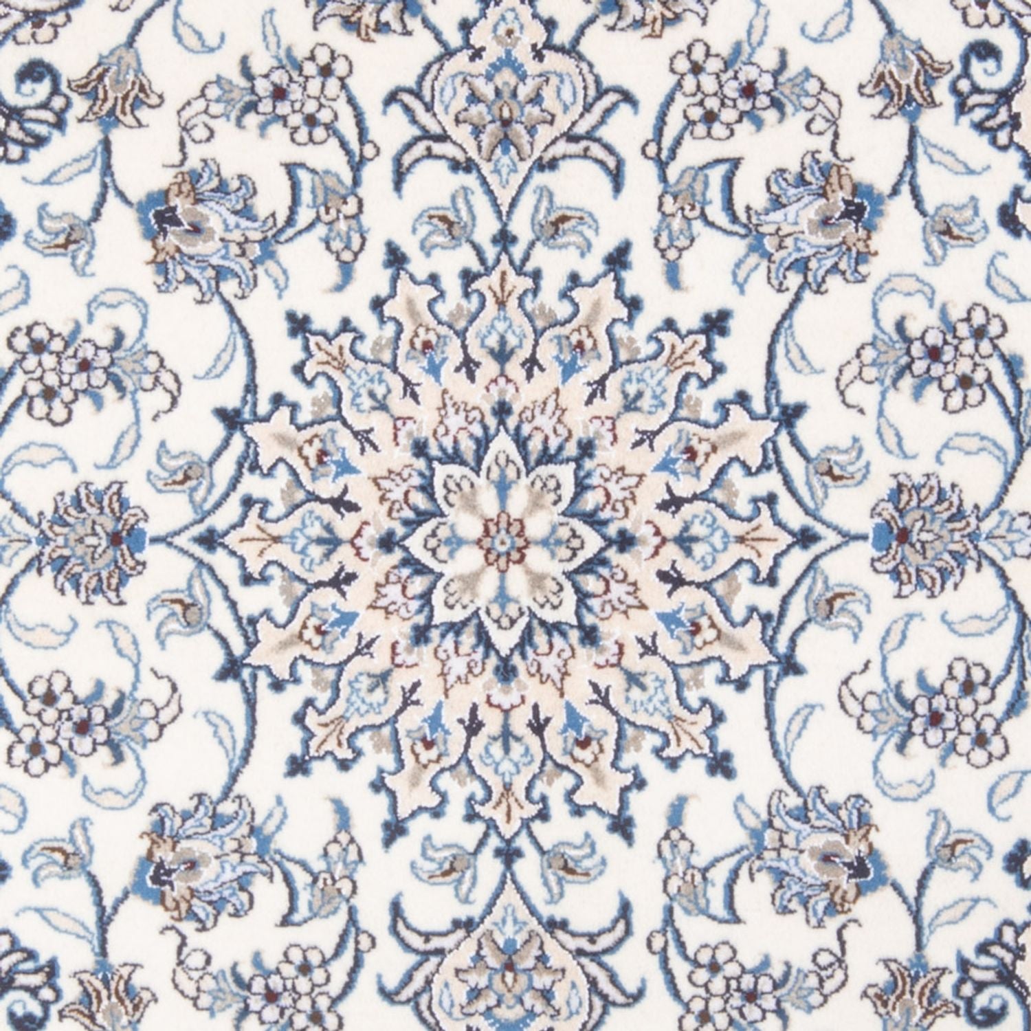 Alfombra Persa - Nain - Real - 201 x 148 cm - crema