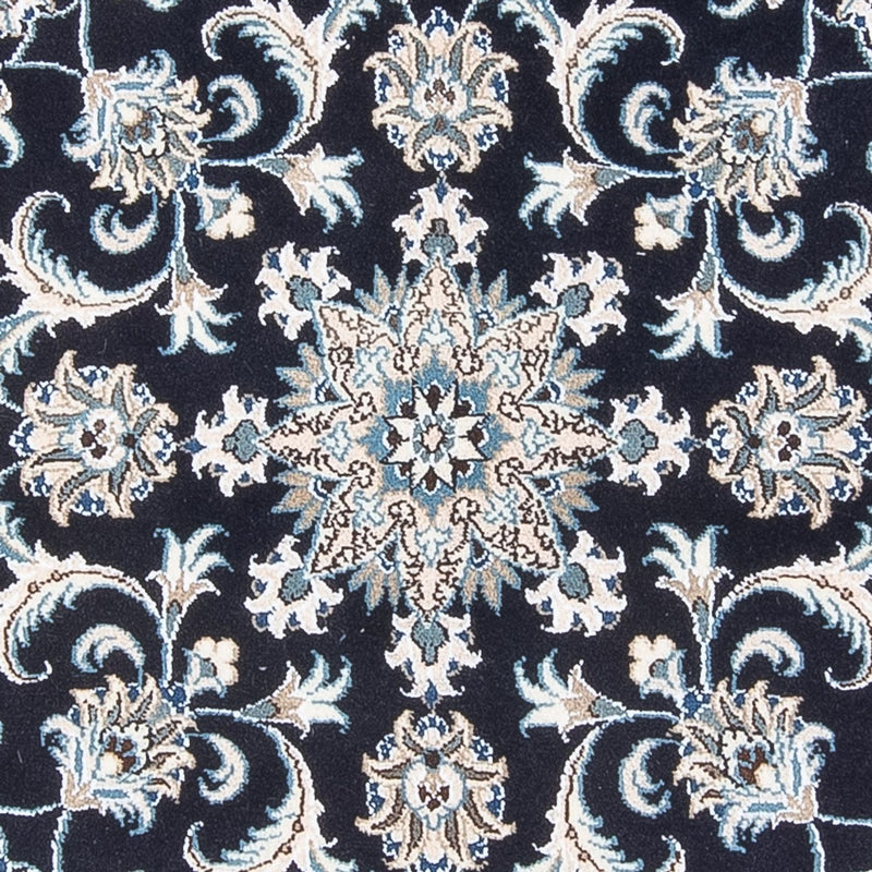 Alfombra persa - Nain redondo  - 150 x 150 cm - azul oscuro