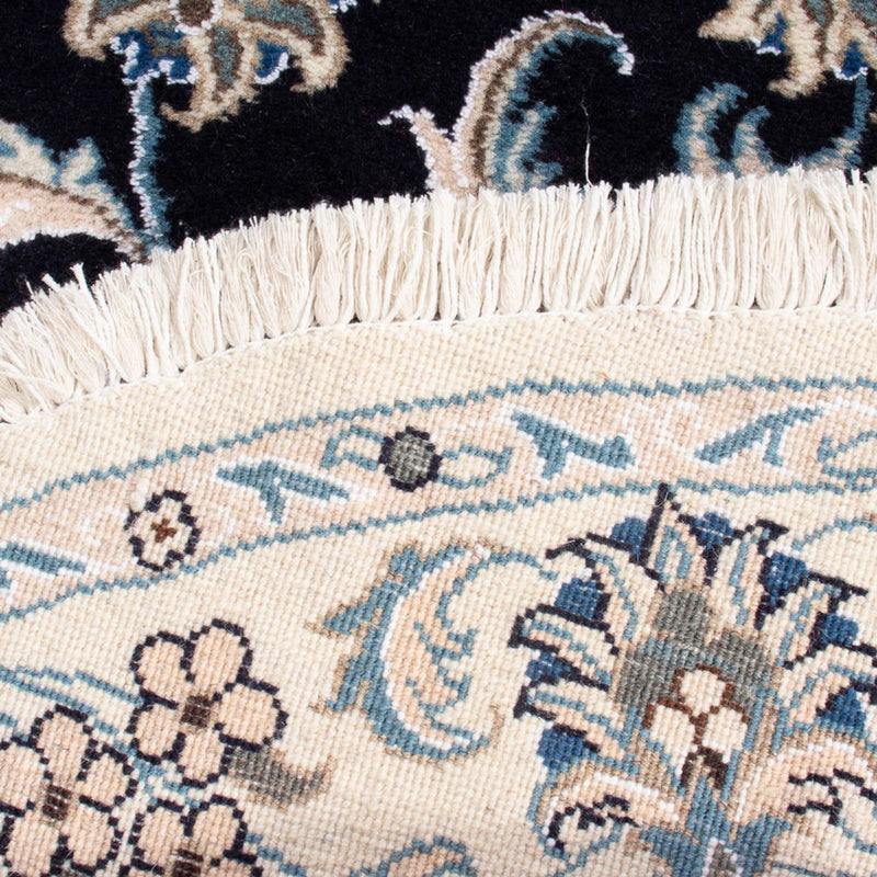 Alfombra persa - Nain redondo  - 150 x 150 cm - azul oscuro