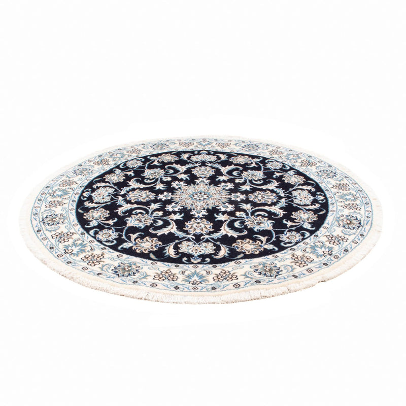 Alfombra persa - Nain redondo  - 150 x 150 cm - azul oscuro