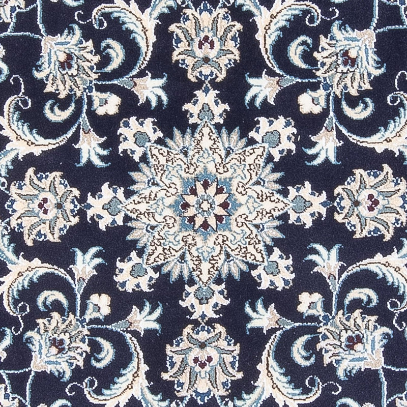 Alfombra persa - Nain redondo  - 150 x 150 cm - azul oscuro