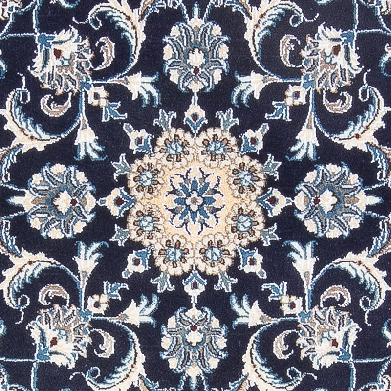 Alfombra persa - Nain redondo  - 150 x 150 cm - azul oscuro