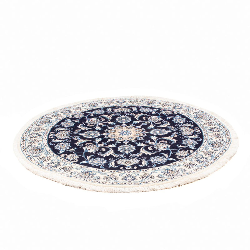 Alfombra persa - Nain redondo  - 150 x 150 cm - azul oscuro