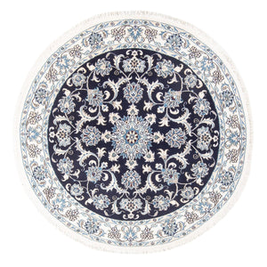 Alfombra persa - Nain redondo  - 150 x 150 cm - azul oscuro