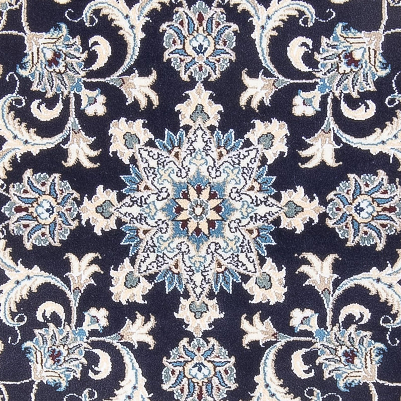 Alfombra persa - Nain redondo  - 150 x 150 cm - azul oscuro