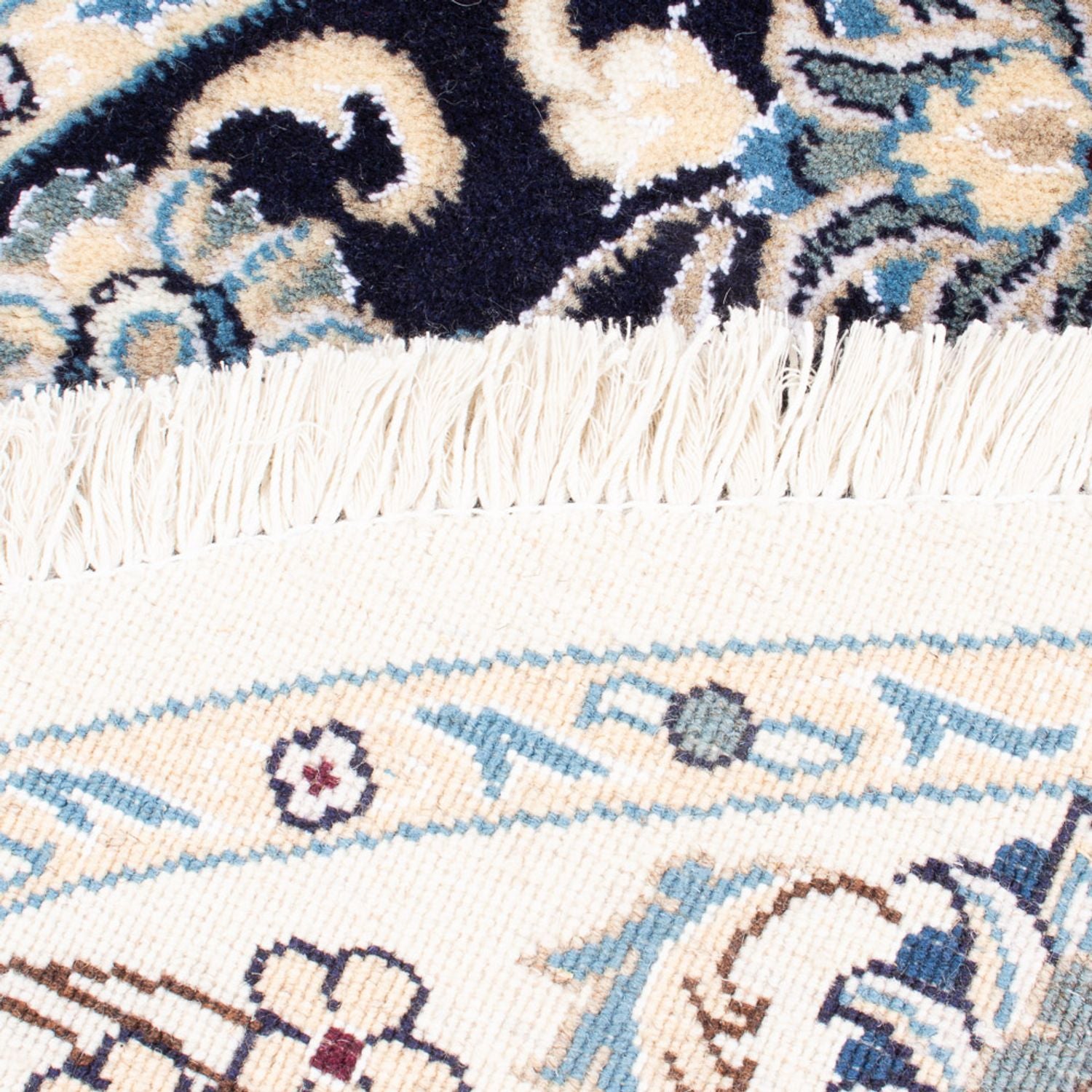 Alfombra persa - Nain redondo  - 150 x 150 cm - azul oscuro
