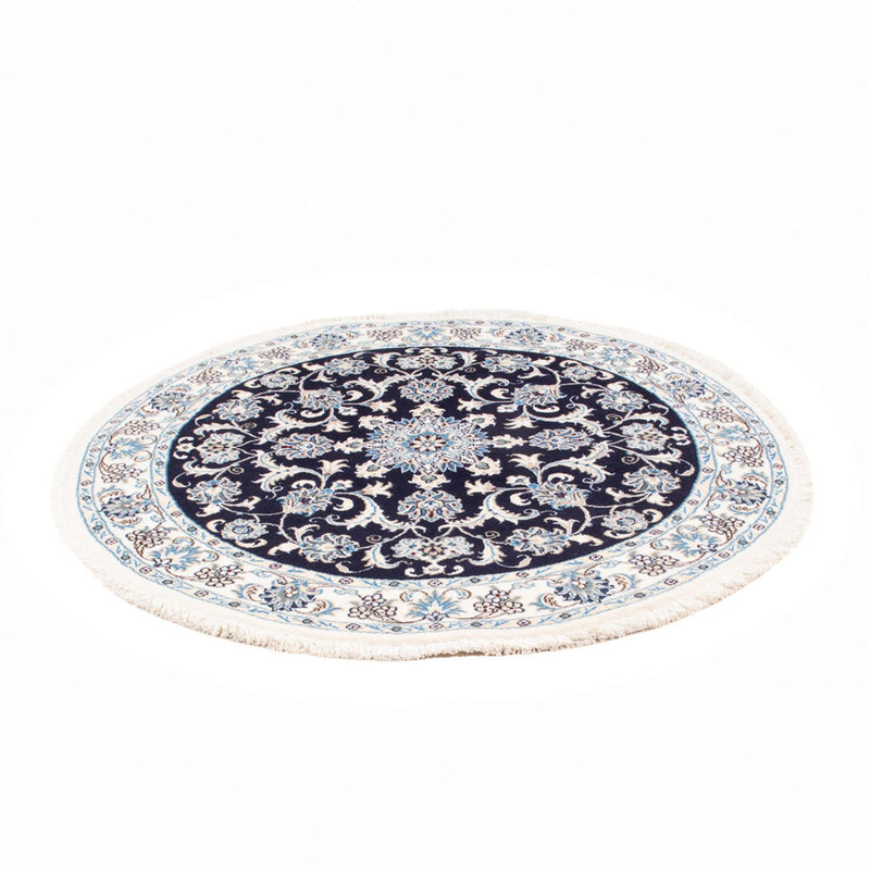 Alfombra persa - Nain redondo  - 150 x 150 cm - azul oscuro