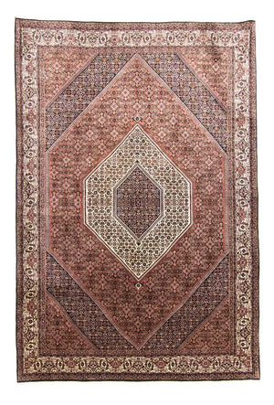 Alfombra persa - Bidjar - 303 x 205 cm - rojo