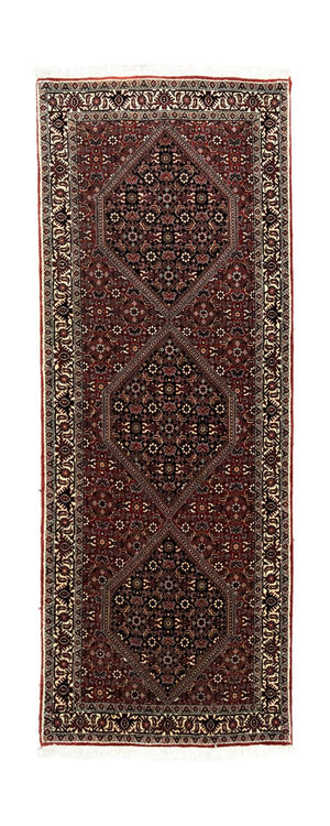 Alfombra de pasillo Alfombra persa - Bidjar - 200 x 76 cm - rojo