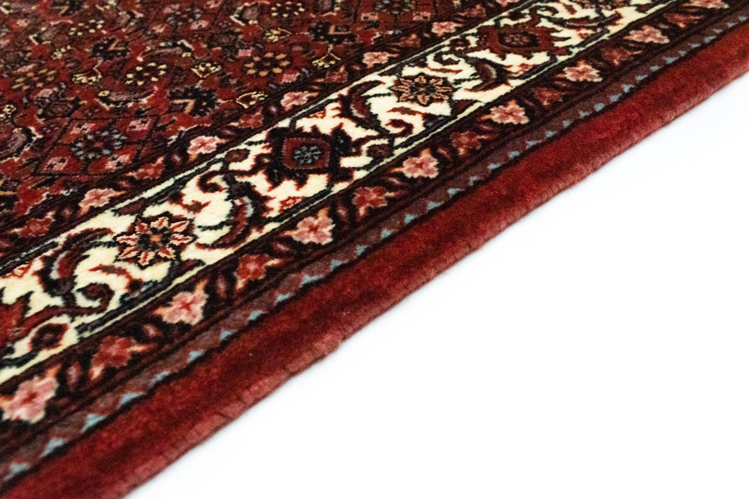 Alfombra de pasillo Alfombra persa - Bidjar - 230 x 78 cm - rojo vino
