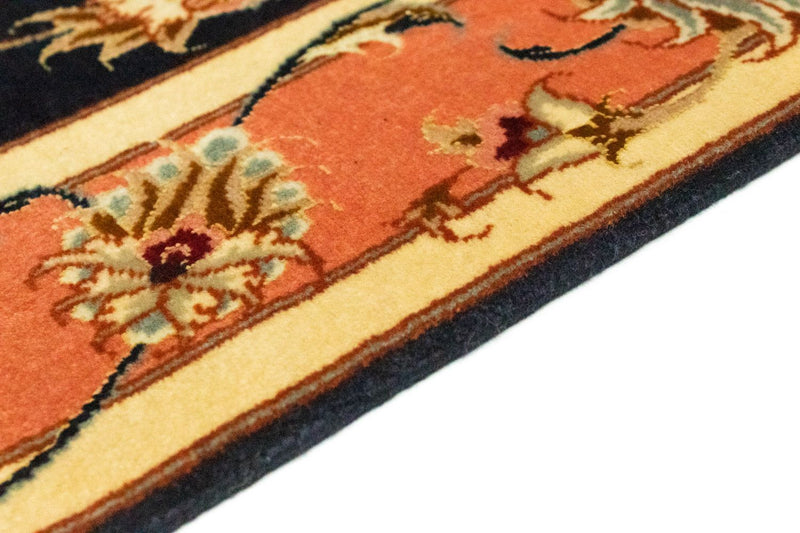 Alfombra de pasillo Alfombra Persa - Tabriz - Real - 200 x 75 cm - salmón