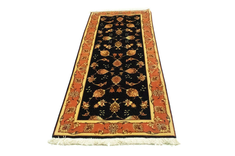 Alfombra de pasillo Alfombra Persa - Tabriz - Real - 200 x 75 cm - salmón
