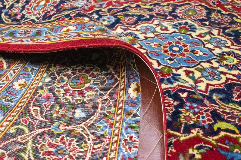 Alfombra persa - Keshan - 228 x 142 cm - rojo