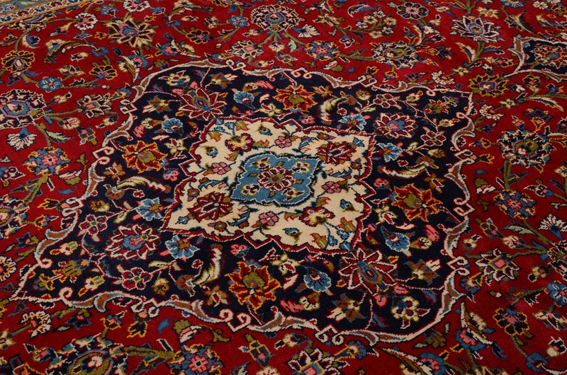 Alfombra persa - Keshan - 365 x 253 cm - rojo