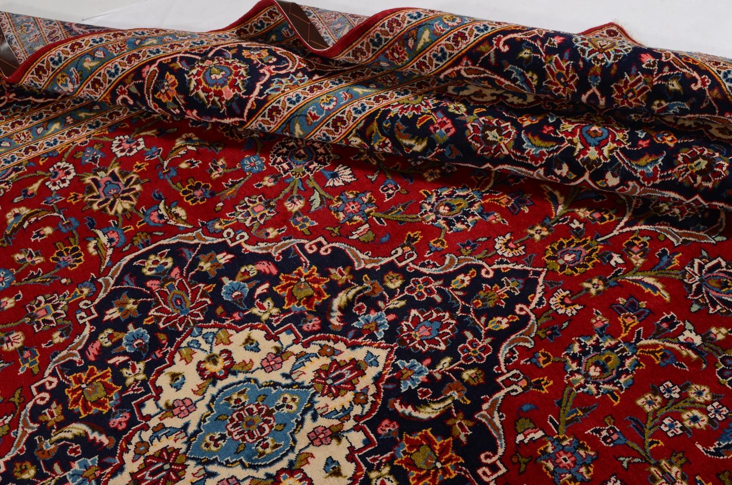Alfombra persa - Keshan - 365 x 253 cm - rojo
