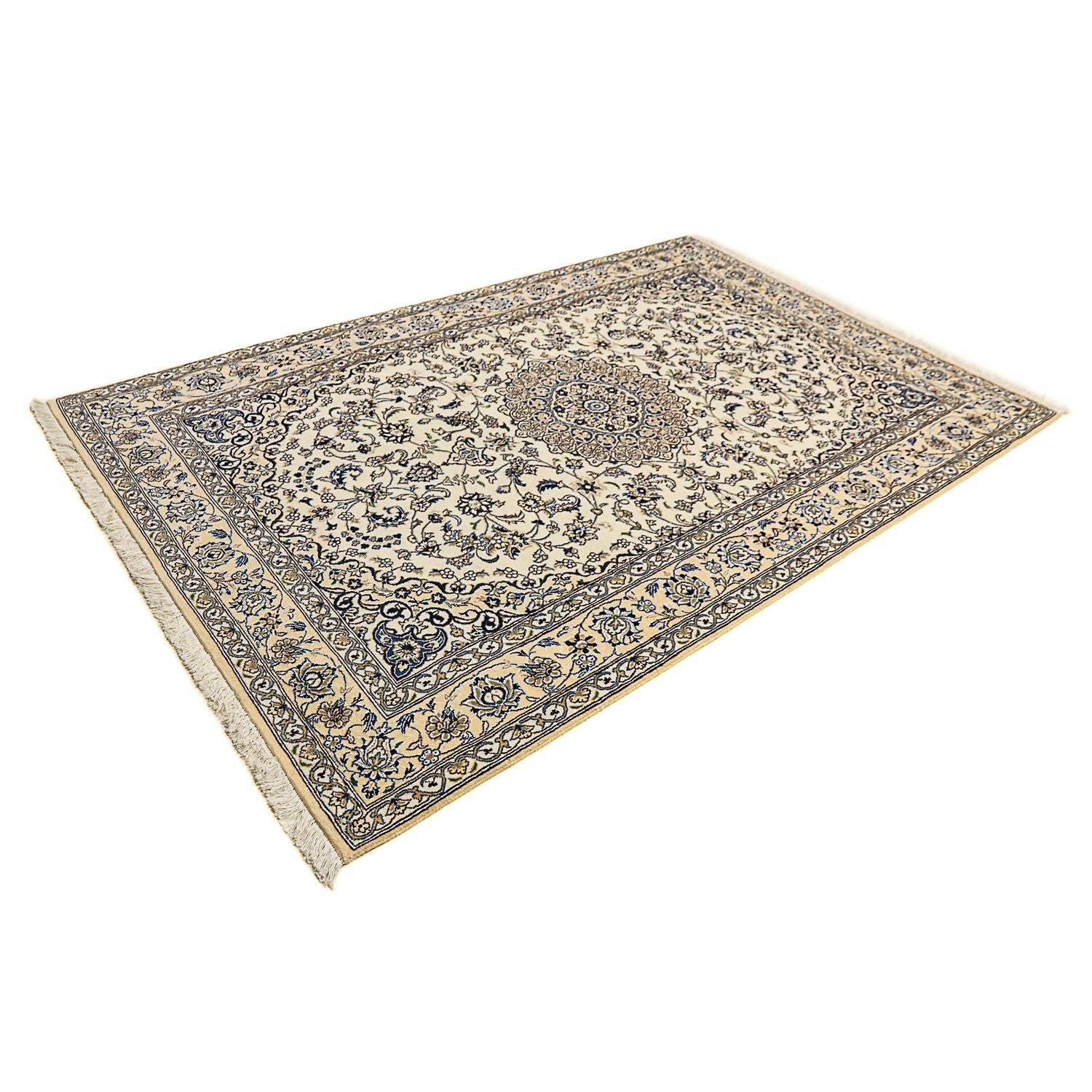 Alfombra Persa - Nain - Real - 246 x 158 cm - beige
