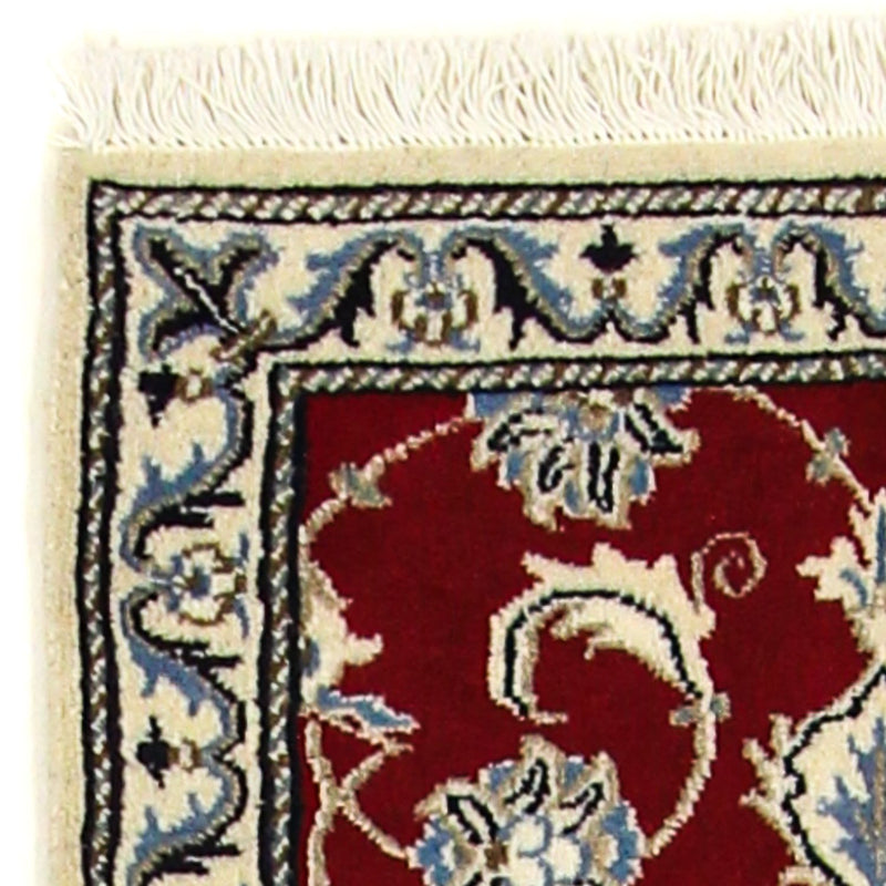 Alfombra de pasillo Alfombra persa - Nain - 188 x 60 cm - rojo oscuro