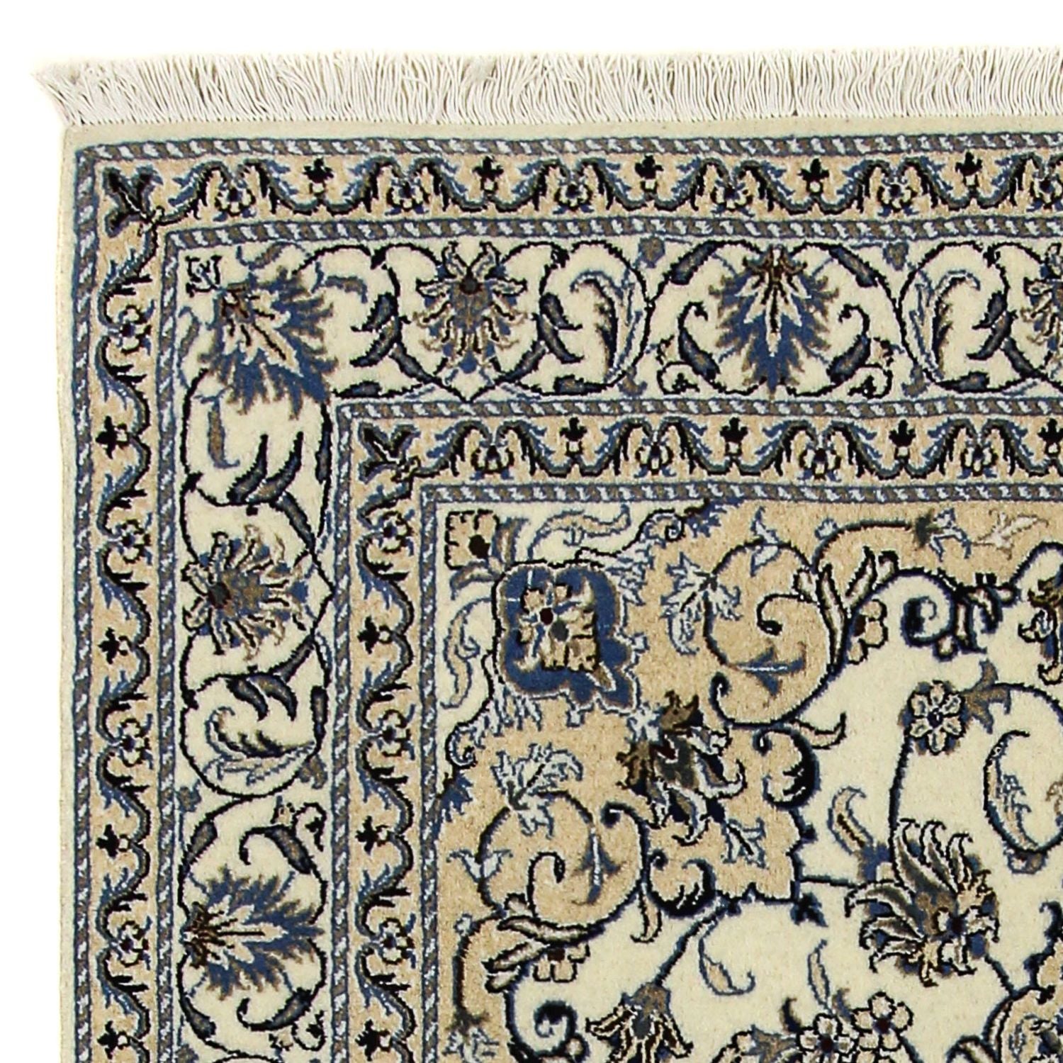 Alfombra persa - Nain - 200 x 144 cm - beige