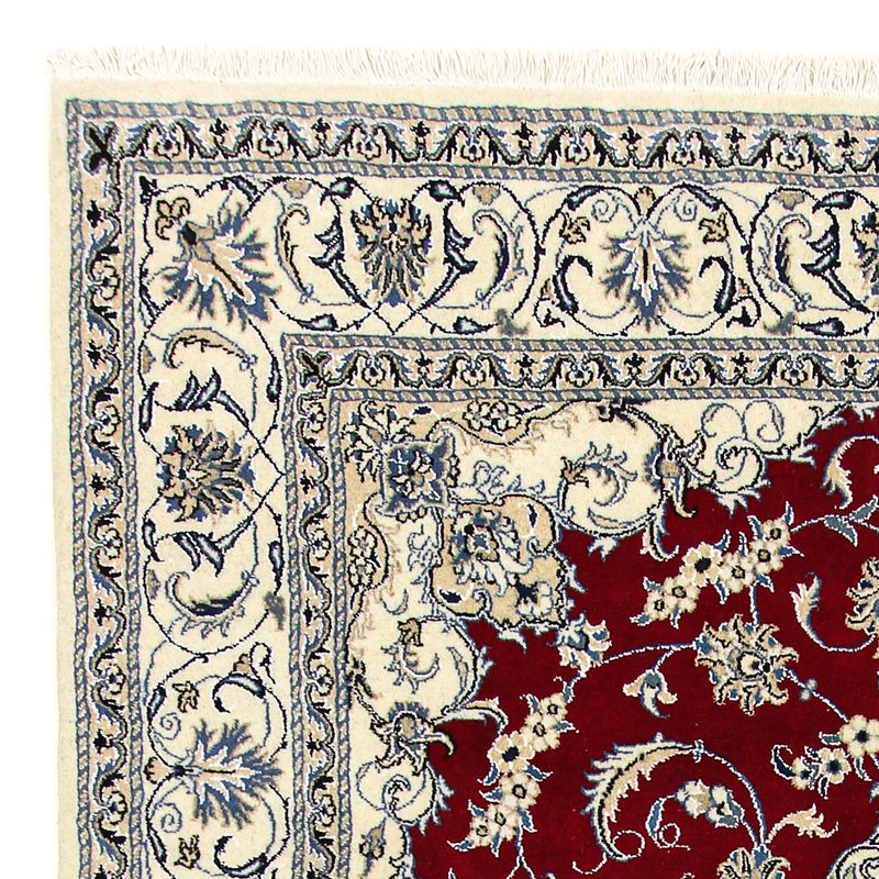 Alfombra persa - Nain - 295 x 193 cm - rojo oscuro