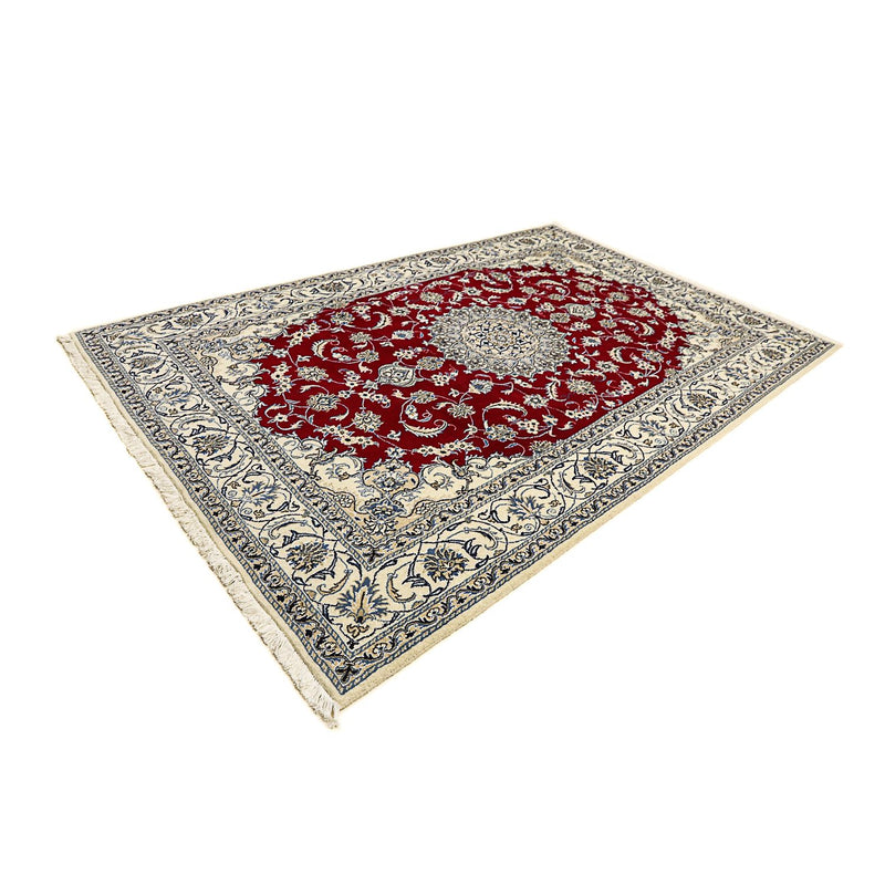 Alfombra persa - Nain - 295 x 193 cm - rojo oscuro