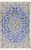 Alfombra Persa - Nain - Real - 134 x 89 cm - azul