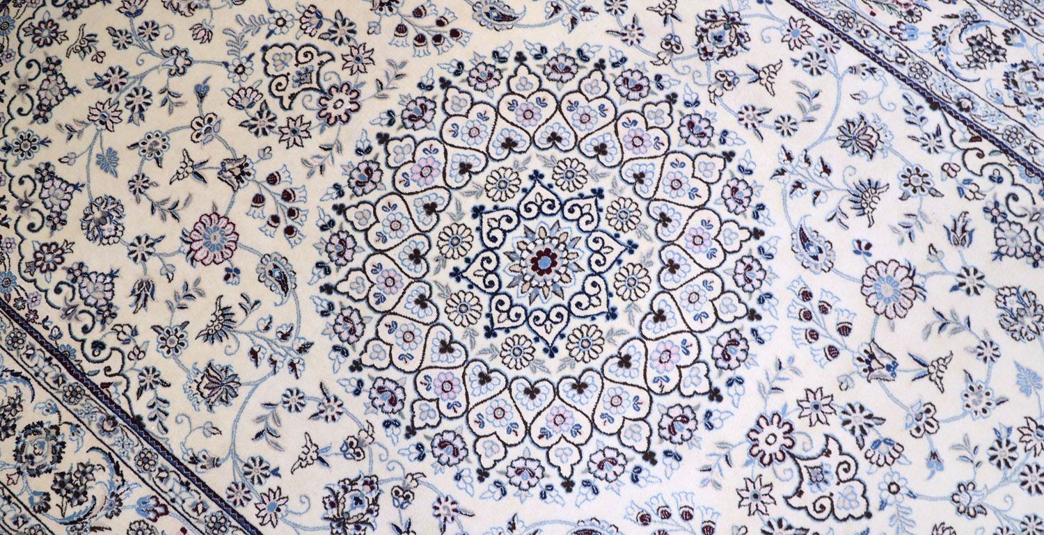 Alfombra persa - Nain - 307 x 200 cm - beige