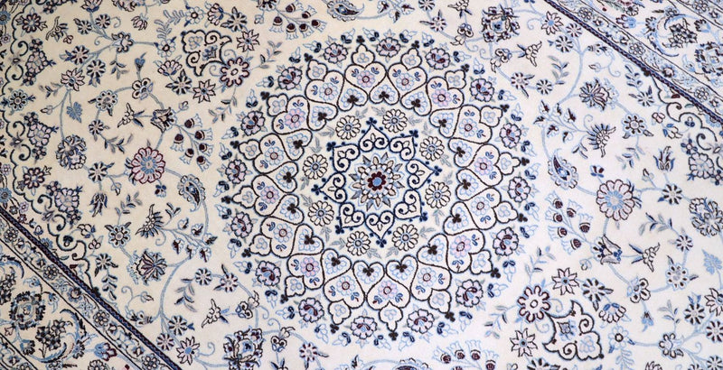 Alfombra persa - Nain - 307 x 200 cm - beige