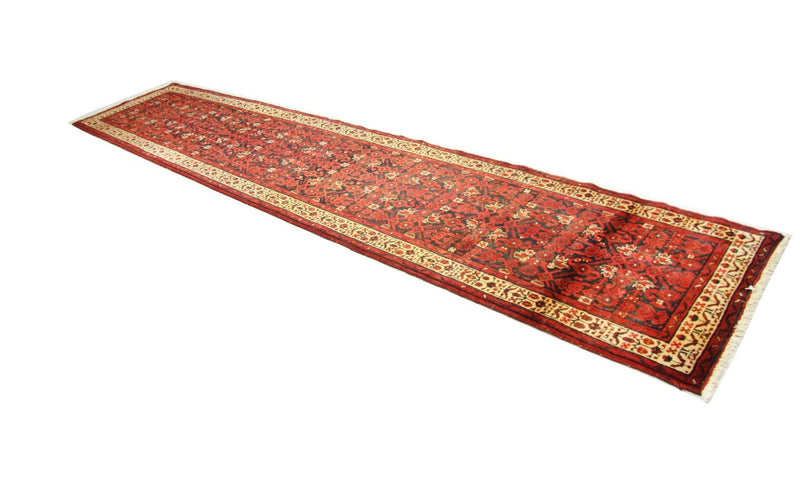 Alfombra de pasillo Alfombra persa - Nómada - 403 x 90 cm - rojo