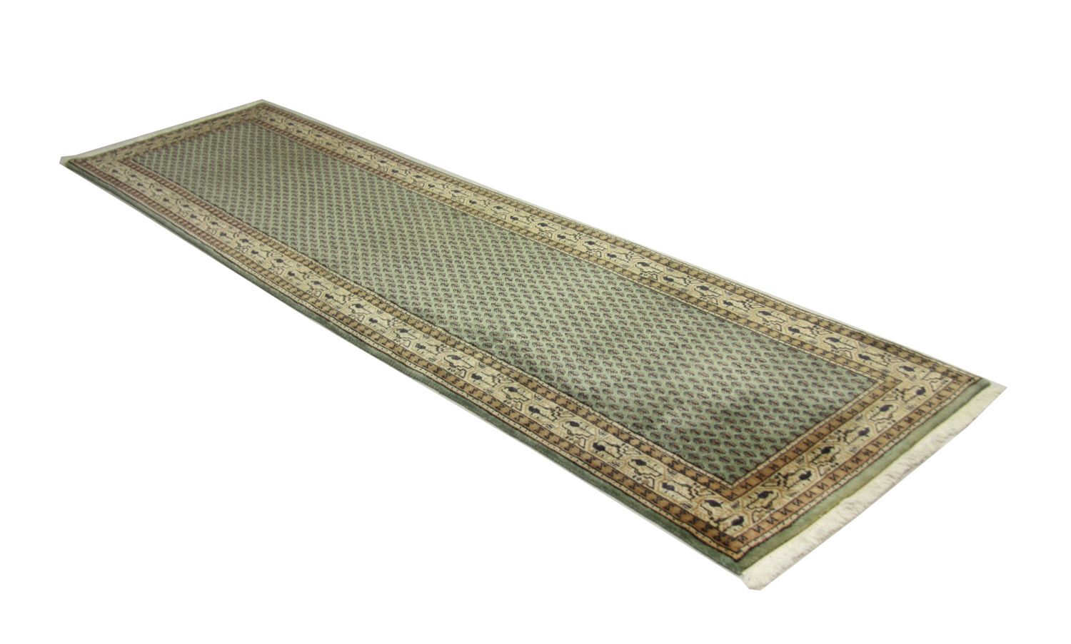 Alfombra de pasillo Alfombra persa - Mir - 284 x 77 cm - verde