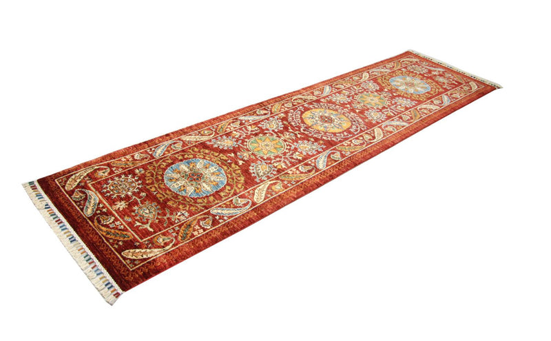 Alfombra de pasillo Alfombra Ziegler - 306 x 79 cm - rojo