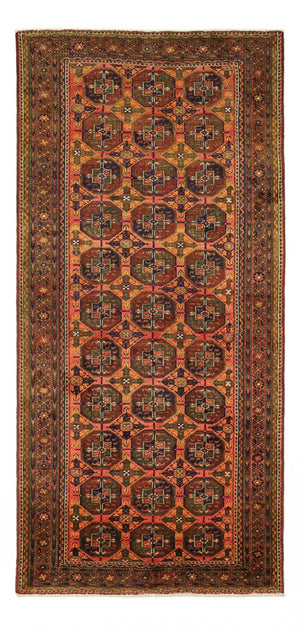 Alfombra de pasillo Alfombra Belutsch - 254 x 117 cm - marrón