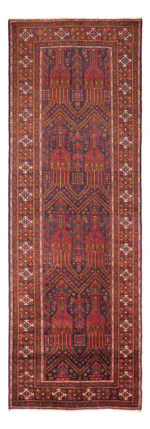 Alfombra de pasillo Alfombra Belutsch - 292 x 103 cm - rojo oscuro