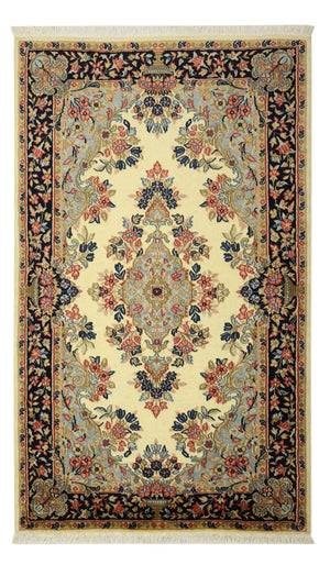 Alfombra persa - Clásica - Real - 149 x 89 cm - multicolor