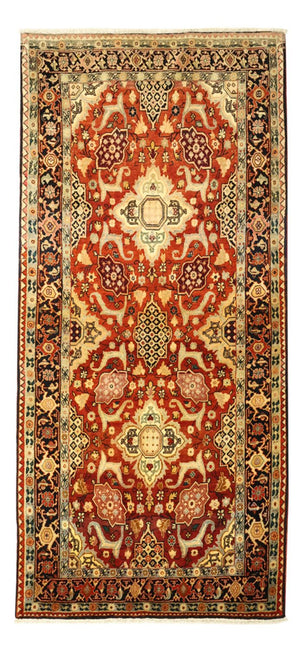 Alfombra de pasillo Alfombra persa - Bidjar - 267 x 125 cm - rojo