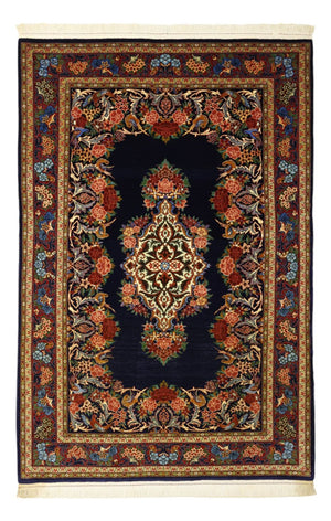 Alfombra persa - Clásica - 159 x 105 cm - azul oscuro