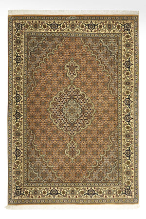 Alfombra Persa - Tabriz - Real - Real - 150 x 102 cm - arena