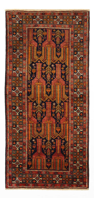 Alfombra de pasillo Alfombra Belutsch - 237 x 113 cm - terracota