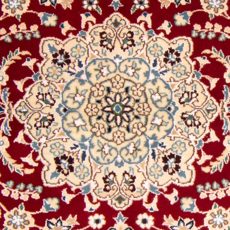 Alfombra Persa - Nain - Real - 148 x 96 cm - rojo oscuro
