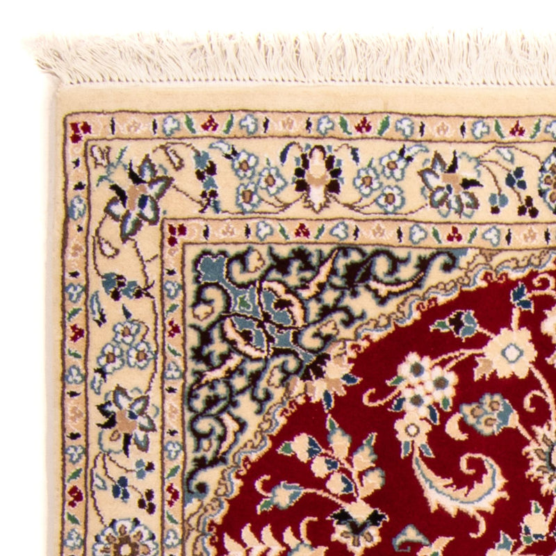 Alfombra Persa - Nain - Real - 148 x 96 cm - rojo oscuro