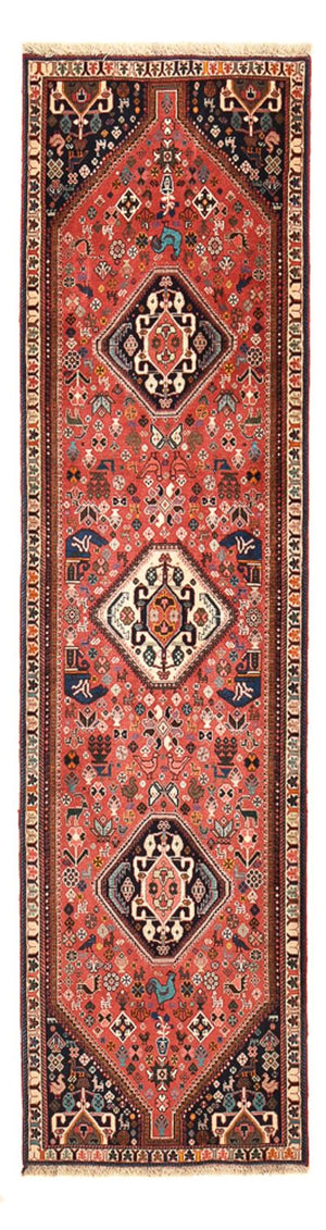 Alfombra de pasillo Alfombra Gabbeh - Persa Kashkuli - 296 x 80 cm - rojo