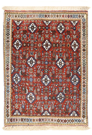 Alfombra Gabbeh - Persa Kashkuli - 100 x 70 cm - multicolor