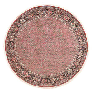 Alfombra persa - Bidjar redondo  - 255 x 255 cm - rojo claro