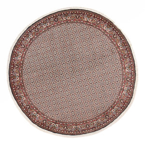 Alfombra persa - Bidjar redondo  - 250 x 250 cm - gris claro