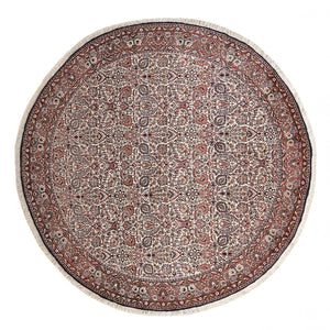 Alfombra persa - Bidjar redondo  - 250 x 250 cm - óxido