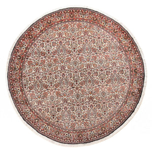 Alfombra persa - Bidjar redondo  - 250 x 250 cm - óxido