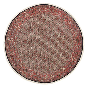 Alfombra persa - Bidjar redondo  - 250 x 250 cm - óxido